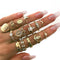 15 Pcs/set Vintage Boho Gold Ring Set