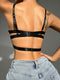 Buckle Detail Cut Out Underwire Bra