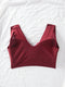 Contrast Lace Hook And Eye Front Bra