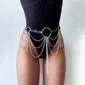 Maria PU Leather Body Harness With Chains